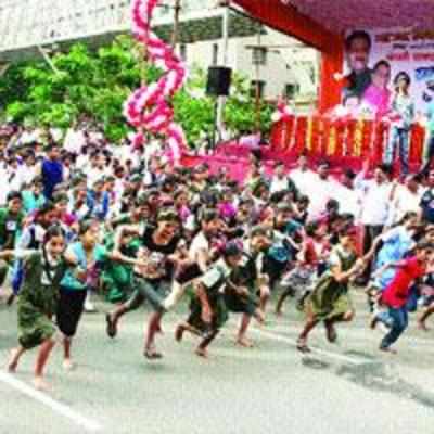 Kharghar marathon gets children, youngsters on their feet for a cause