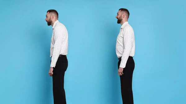 Walking backwards helps in improving posture