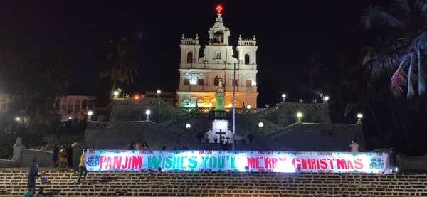 GOA CELEBRATES CHRISTMAS WITH CAUTION