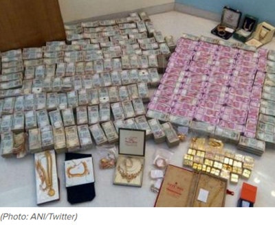Watch: Rs 5.7 crore in new notes seized from 'secret bathroom chamber' in Hubballi