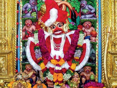 Image result for hanuman ji in santa claus costume