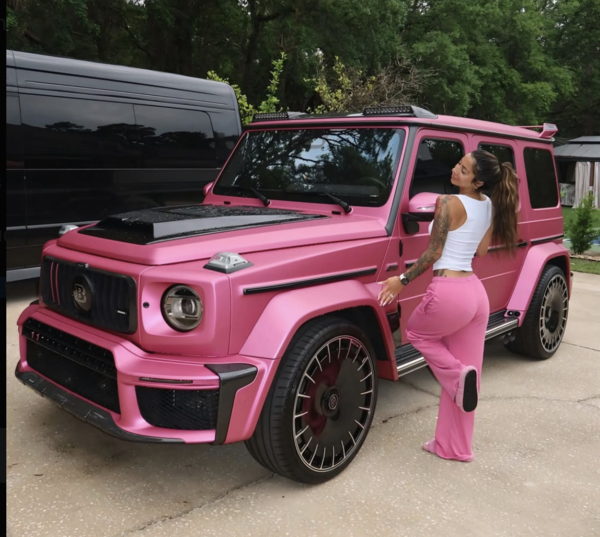 Travis Hunter gifts wife Leanna Lenee a $600,000 pink Brabus G-Wagon for Mother’s Day