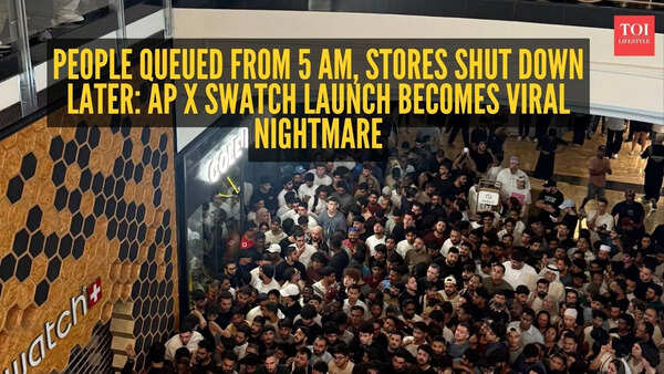 AP x Swatch Royal Pop launch goes horribly wrong as crowds push, scream and storm stores