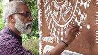 Gujarat: Surat teacher depicts Covid-19 crisis through his art work 