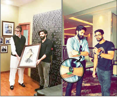 Amitabh Bachchan's green watch thank you to Raj Thackeray’s birthday sketch