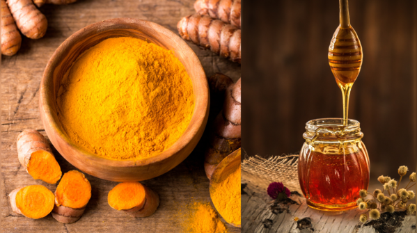 Honey and turmeric mixture