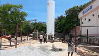 Visakhapatnam: Oxgyen tank installed at King George Hospital 