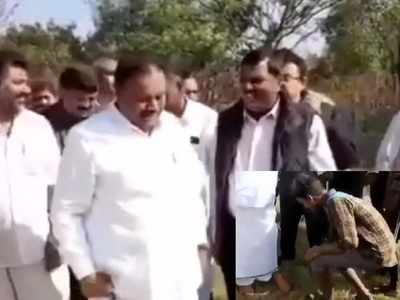 Tamil Nadu Forest Minister Dindigul C Sreenivasan asks tribal boy to remove his footwear, draws flak