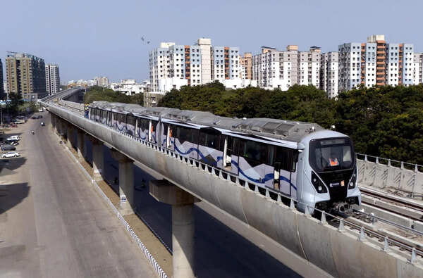 Surat Metro glides onto East–West corridor in fresh trial run milestone