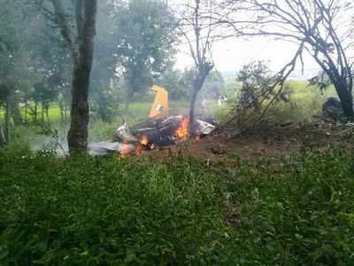 Telangana: IAF trainer Kiran aircraft crashes near Hyderabad, pilot is safe