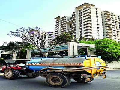 Apartments left clueless as private tankers take over