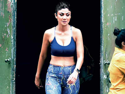 Before lockdown, Shilpa Shetty Kundra spotted in Mumbai's Goregaon