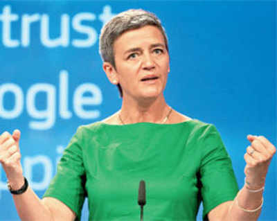 EU fines Google record $2.7 bn