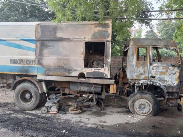 Sweeping machine catches fire, MCG official suspended over failure to report incident