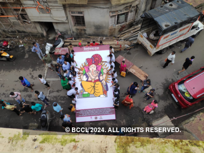 Specially-abled children to create record 128 square feet 'Ganesh Collage Art'