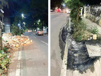 Miller’s Road footpath in a ‘concrete’ jungle mess