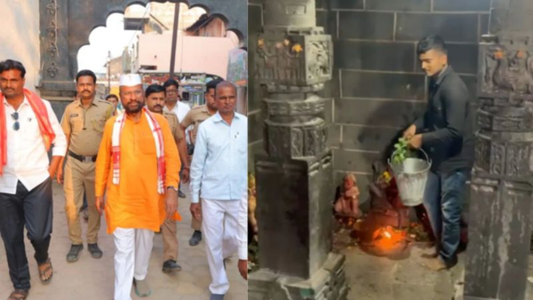 Cow urine sprinkled to ‘purify’ Maharashtra's Nageshwar temple after Shiv Sena MLA Abdul Sattar’s Mahashivaratri visit