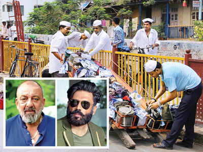 Sanjay Dutt, Suniel Shetty join hands with Aslam Shaikh to help dabbawalas