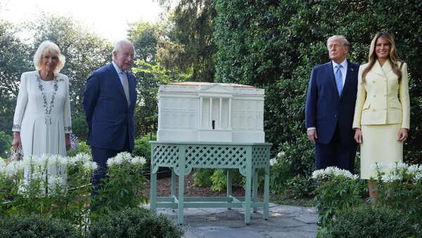 Watch: Trump, Melania host King Charles, Camilla in Washington, showcase beehives in White House garden