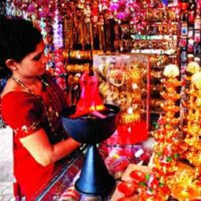 Celebrate with lights, diyas and lamps...