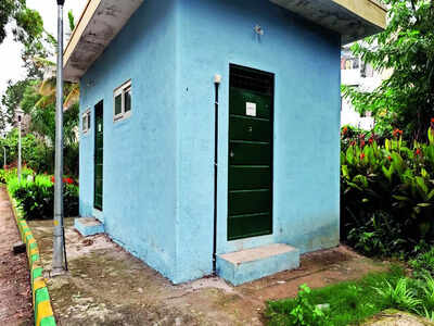 Inaugurated but unusable: Doddakallasandra Lake toilet remains locked