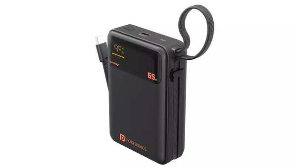 Portronics Ignis 65 power bank launched with 20,000mAh battery capacity