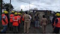 Watch: Truck carrying chemical overturned in Thane 