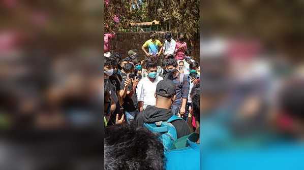 Students protest against offline board examinations