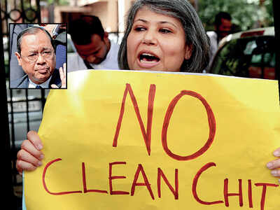 55 held in ‘no-clean chit’ protest