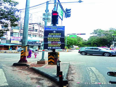 Want to know travel time? Look up at live sign boards