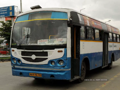 Biker run over by BMTC bus, dies