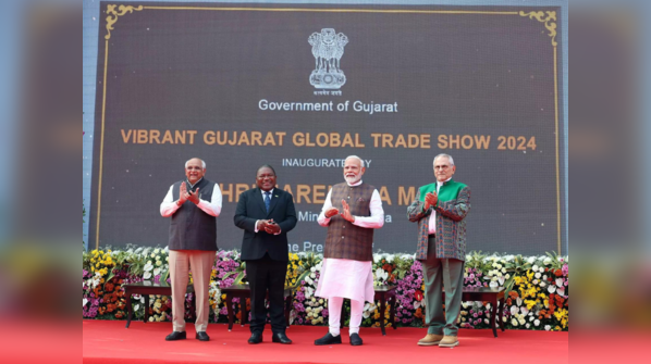 PM Modi inaug<sup>​</sup>urates 10th edition of Vibrant Gujarat Global Summit