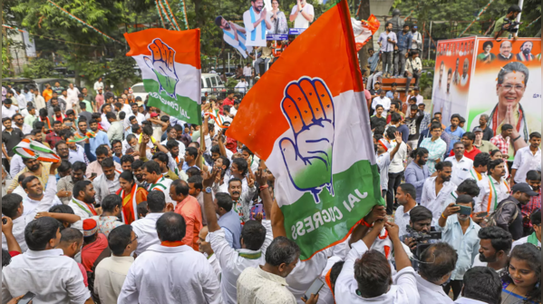 Congress' 'hand' cements its position in Telangana with massive victory​