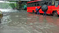 Heavy rainfall leads to water-logging in several parts of Mumbai 
