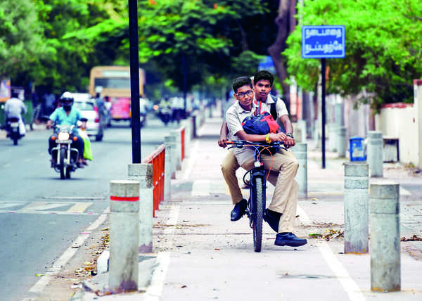 Chennai’s 1st cycle track, at KK Nagar, is a real mess