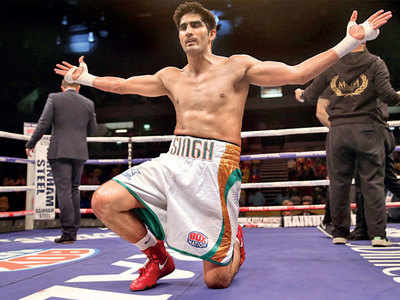 Vijender Singh challenged by 'kids' Neeraj Goyat and Vikas Krishnan