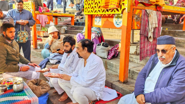Kavita Chaudhary's ashes immersed in the Ganga