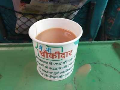 IRCTC takes action against firm for Main Bhi Chowkidar paper cups