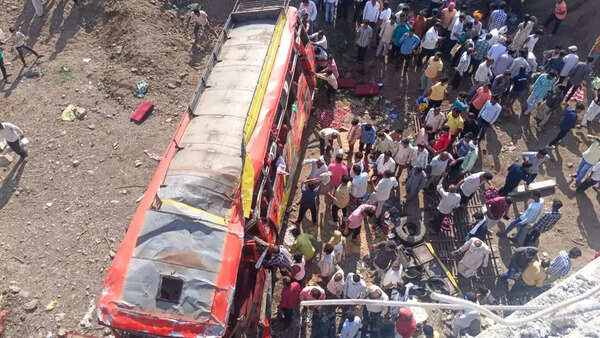 Madhya Pradesh bus accident: 22 killed as bus falls off bridge in Khargone