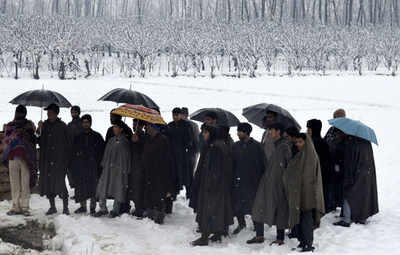 Heavy snowfall cripples Kashmir
