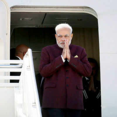 'Har Har Modi' greets Prime Minister in US