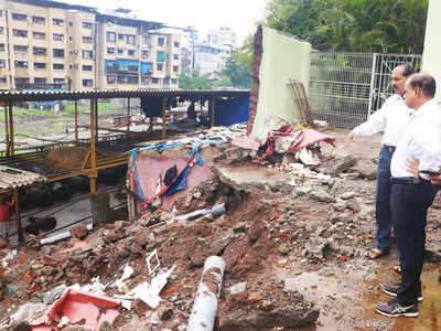 Three killed after school wall collapses in Kalyan due to rains