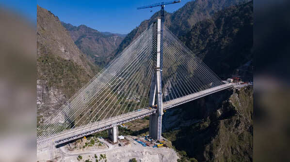 Anji Khad India's 1st cablestayed Indian Railways bridge completed