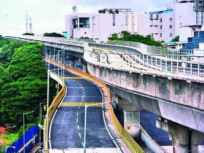 Up & over: Flyover open, Metro services awaited