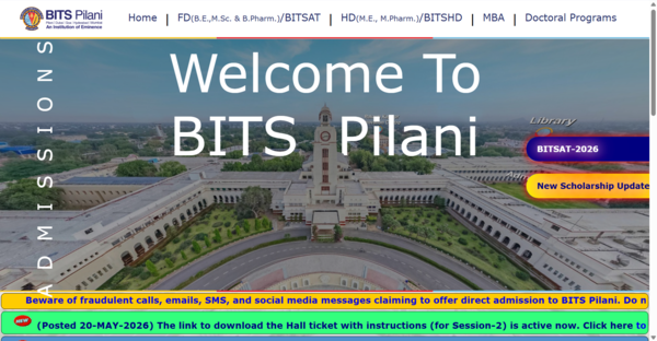 BITSAT 2026 admit card released for Session 2 at admissions.bits-pilani.ac.in: Direct link to download hall ticket here