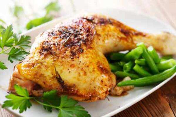 Recipe: Grilled chicken with salad and rice