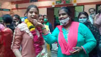 MP Board results: Class 12th students celebrate their success at Pink Flower school in Indore 