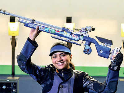 Apurvi Chandela shoots gold with world record