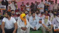 BJP stages protest against Punjab govt over illicit liquor consumption death cases in Ludhiana 