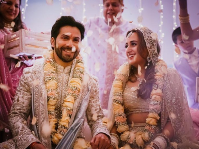 First Photos: Varun Dhawan gets married to Natasha Dalal